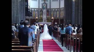 Wedding ceremony at Myeongdong Cathedral. #결혼식 #명동성당