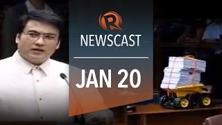 (old) Rappler Newscast: Revilla speech, Corona conviction, NSA powers