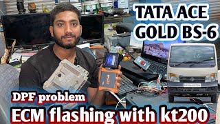 Tata ace gold ECM flashing कैसे करें ? 😱 बहुत आसान है! full detail. DPF problem flashing with KT 200