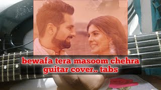 bewafa tera masoom chehra guitar cover tabs. #shorts 6