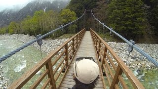 【新緑から雪へ】上高地 横尾大橋から涸沢小屋までの高低差800m