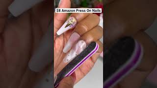 $8 Amazon Press Ons #shorts #amazonfinds #pressonnails #nailtutorial link in comments