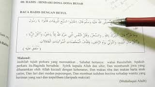 PAI TING 4 - HADIS - Hindari Dosa Besar