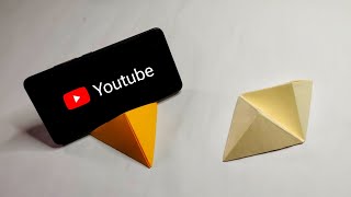 How To Make Paper Mobile Stand Without Glue | Origami Phone Holder | Mobile Stand DIY