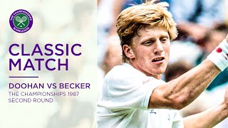 Boris Becker vs Peter Doohan | Wimbledon 1987 second round | Full Match Replay