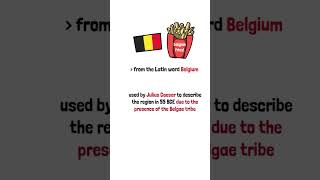 ❓🇧🇪 How did BELGIUM get its name?