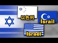 Israel in Different Languages | Flag Animation