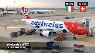 TRIP REPORT | Edelweiss Air A320 (opf SWISS) | Milan MXP ✈ Zürich | Economy Class