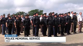 Troy police host memorial service