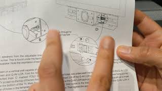 Q Acoustics Q-AV rear LCR subwoofer home theatre speaker system manual instructions settings setup