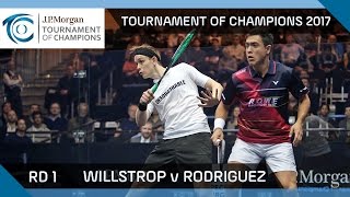 Squash: Willstrop v Rodriguez - Tournament of Champions 2017 Rd 1 Highlights