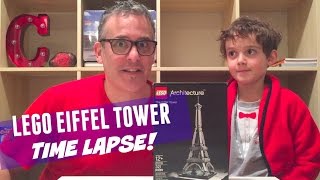 Time Lapse LEGO BUILD! (LEGO Architecture 21019 Eiffel Tower)