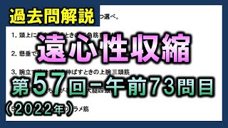 【過去問解説：第57回国家試験-午前73問目】遠心性収縮【理学療法士・作業療法士】