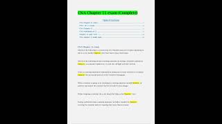 CNA CHAPTER 11 EXAM COMPLETE ALL QUESTIONS IN CHAPTER 11 WITH 100 CORRECT ANSWERS VERIFIED ANSWERS 2