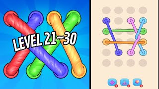 🏅 TANGLE ROPE 3D 🤪 Level 21~30 🧩 Gameplay Walkthrough