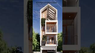 Nhà phố 5m x 20m 4 phòng ngủ#modernhome #nhadep #short #shorts #shortvideos