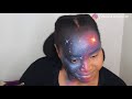 how to galaxy makeup no face paint needed