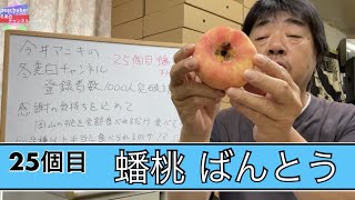 ♯357【桃試食チャレンジ】蟠桃 ばんとう【25食目】