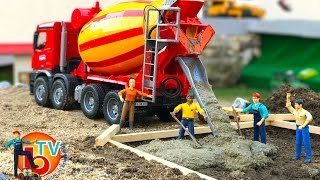 BRUDER TRUCK Construction Company! Cement mixer Mercedes Benz