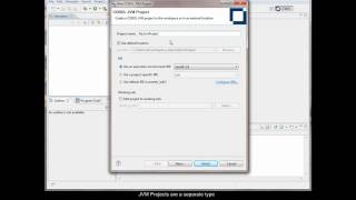 Creating a JVM project in Visual COBOL for Eclipse
