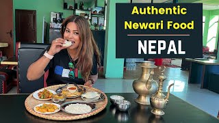 Tried the Authentic Newari Food In Nepal | Kathmandu Food Tour | DesiGirl Traveller Vlogs