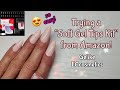 TRYING A FULL COVER GEL NAIL TIPS KIT | GELIKE- EC COSMETICS