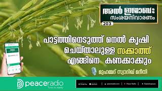 പാട്ടത്തിനെടുത്ത് നെൽ കൃഷി ചെയ്താലുള്ള സക്കാത്ത് എങ്ങിനെ കണക്കാക്കും ?