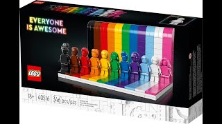 Lego Everyone Is Awesome 40516 Review🖤🤎❤️🧡💛💚💙💜🤍💗