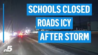 Schools remain closed, roads remain icy after winter storm | NBC DFW