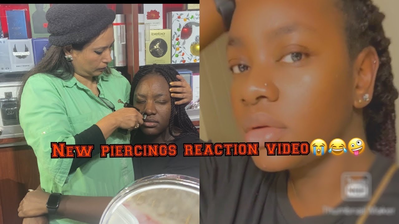 New Piercings Reaction Video Youtube