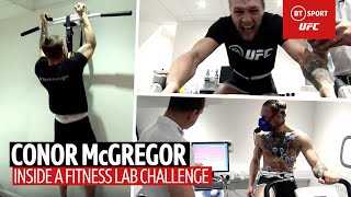 Conor McGregor takes on a fitness challenge in a lab during early UFC days