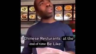 Chinese restaurants at the end of time be like: