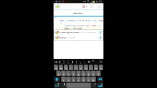 Pure Java coding with AIDE on a Galaxy Note 2