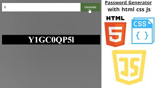Create a Random Password Generator with HTML, CSS & JavaScript – Custom Length