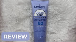 Coppertone Every Tone Sunscreen Lotion SPF 50 FULL REVIEW