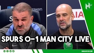 LIVE | Ange Postecoglou and Pep Guardiola after Tottenham 0-1  Manchester City