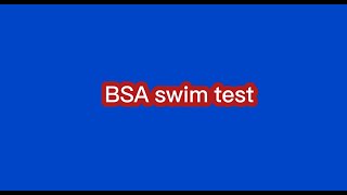 BSA swim test