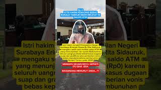 VIRAL || ISTRI HAKIM PN Surabaya sedih melihat saldo ATM nya Rp 0 #shorts #trending #viralshorts