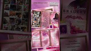 Alicia Bradley Funeral Program Design - Large Trifold