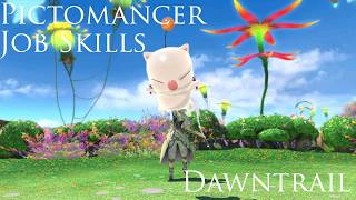 Pictomancer Job Skill Animations Dawntrail FFXIV | ピクトマンサー ジョブアクション動画