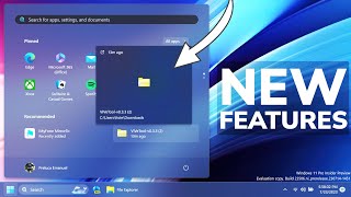 How to Enable New Hidden Features in Windows 11 23506 - New Start Menu Section, Settings Changes