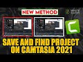 How to Save And Find Project on Camtasia 2024