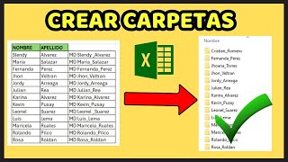 📁Como CREAR CARPETAS desde Excel (2024)