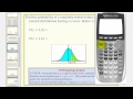 Normal Distribution:  Find Probability Using With Z-scores Using the TI84