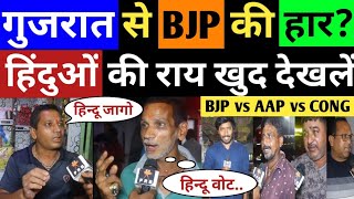 गुजरात मे किसकी सरकार? हिन्दू वोटर की राय खुद देखें | Modi vs Kejriwal | Gujarat Election Opinion