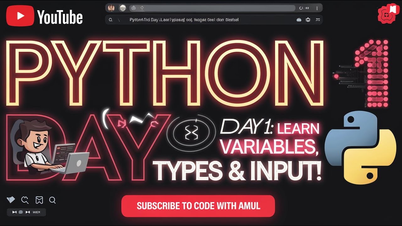Python Day 1 Learn Variables Data Types Input Learnpython