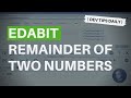 DevTips Daily: Edabit JavaScript coding challenge - Remainder of two numbers