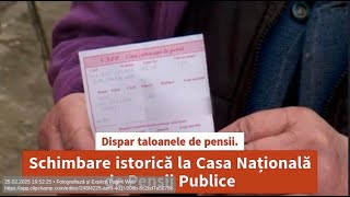 Dispar taloanele de pensii. Schimbare istorică la Casa Națională de Pensii Publice