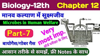 Class 12 biology chapter 12 | biogas plant class 12 | gobar gas plant in hindi | बायो गैस/गोबर गैस