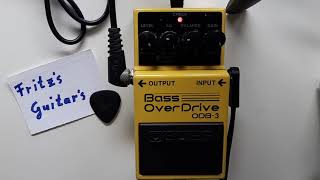 BOSS Bass OverDrive ODB-3 - swedish chainsaw sound without HM, CRUST, SLUDGE, DOOM SOUND TONE Demo